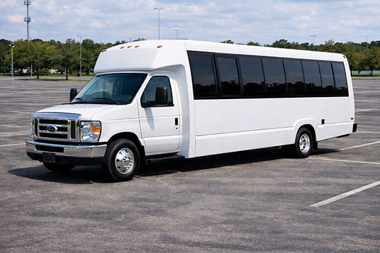 25-passenger minibus available for charter in Palm Springs, CA